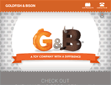 Tablet Screenshot of goldfishandbison.com